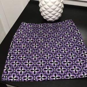 Ann Taylor Petite Geometric Print Pencil skirt
